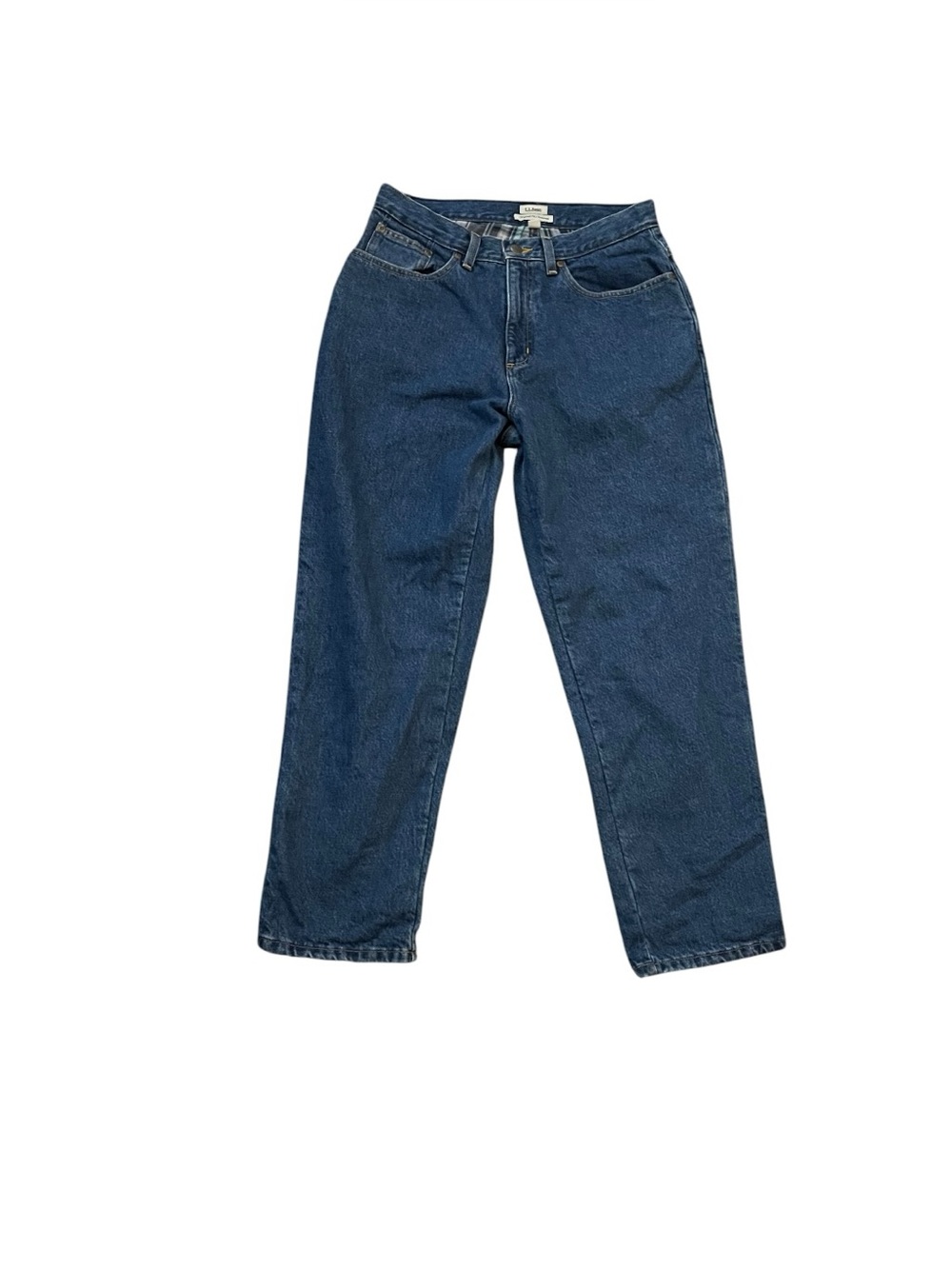 Y2K L.L. Bean Original Fit Relaxed Jeans Straight Leg Petite Blue 10